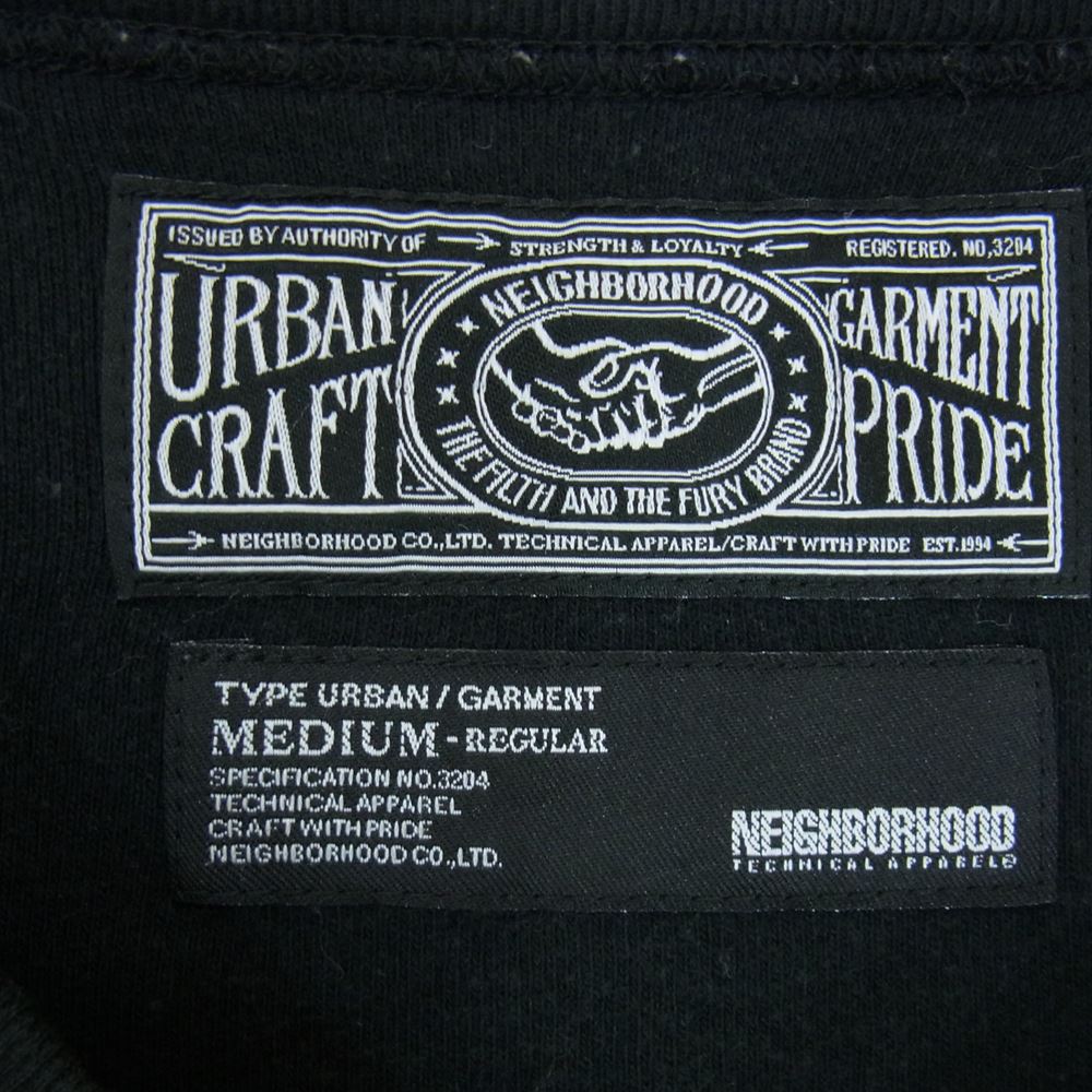 NEIGHBORHOOD ネイバーフッド KKNH-CS-M01 URBAN GARMENT DELTA プリント 半袖 Tシャツ ブラック系 M【中古】