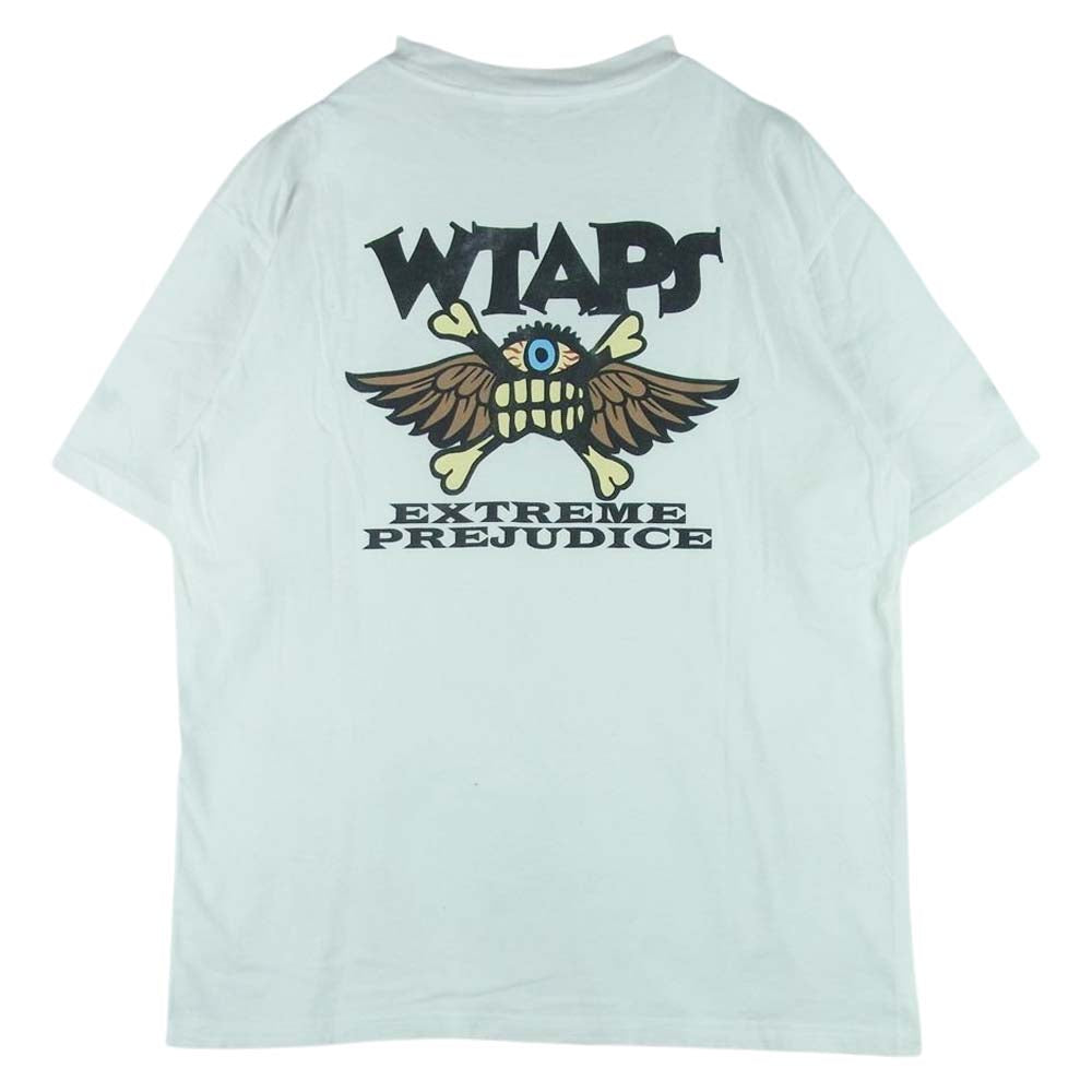 WTAPS ダブルタップス BULLINK社製 EXTREME PREJUDICE バック プリント 半袖 Tシャツ ホワイト系 M【中古】
