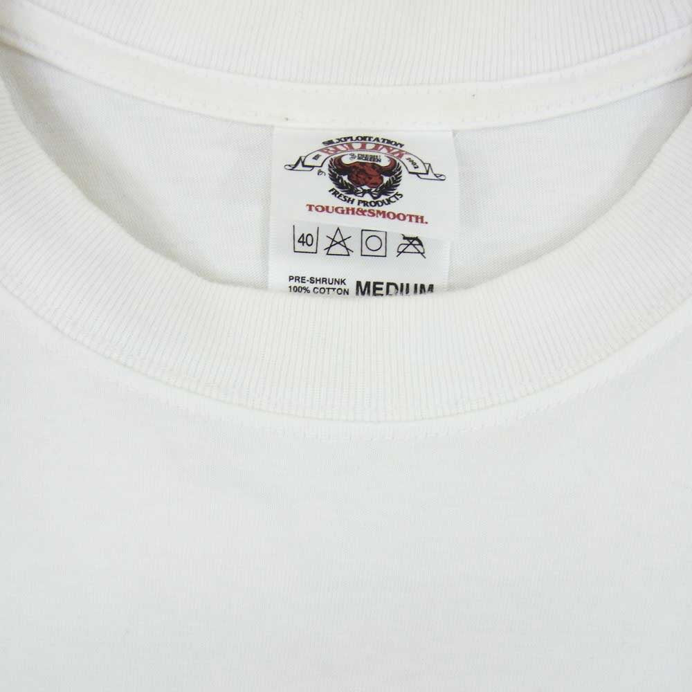 WTAPS ダブルタップス BULLINK社製 ブランドロゴ プリント スパイダー刺繍 半袖 Tシャツ ホワイト系 M【中古】