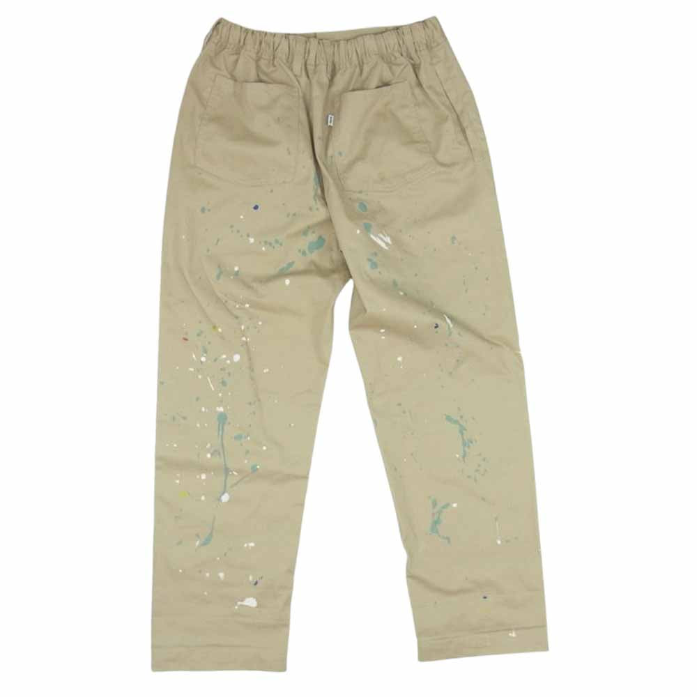 SAPEur スケート チノパンツ ペンキ加工 ドローコード XL ベージュ SAPEur SKATE CHINO PANTS サプール ペイントチノパン 【公式通販】