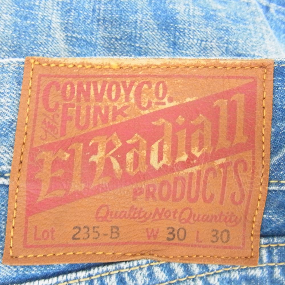 RADIALL ラディアル 235-B ストレート デニムパンツ ジーンズ インディゴ インディゴブルー系【中古】