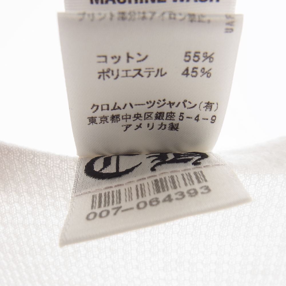 CHROME HEARTS クロムハーツ（原本無） FOTI フォティ サーマル プリント カットソー 長袖 ホワイト系 M【中古】
