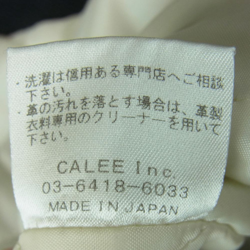 CALEE キャリー P-COAT ピーコート 日本製 ダークネイビー系 M【中古】