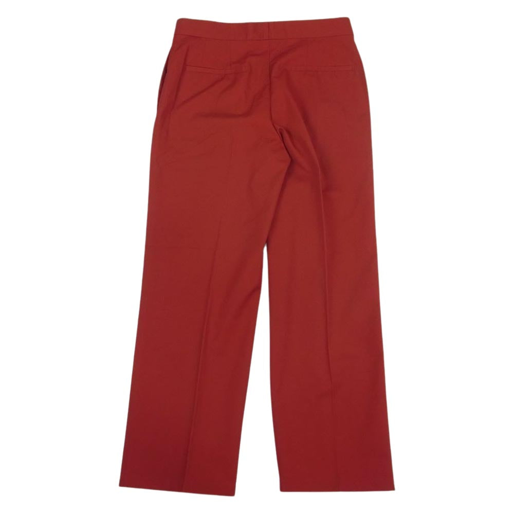 JIL SANDER ジルサンダー JSPQ301501 コットン クロップド ストレート パンツ レッド レッド系 34【極上美品】【中古】