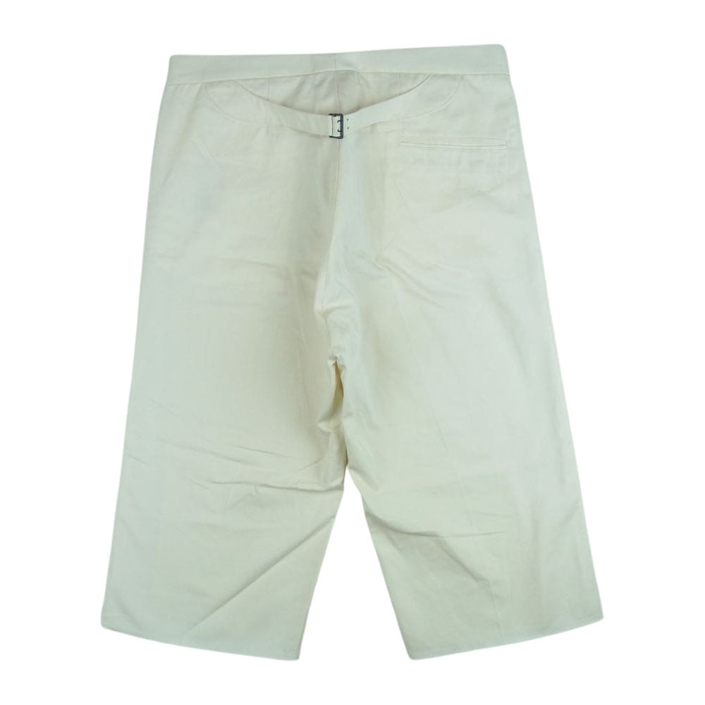 MAISON MARGIELA メゾンマルジェラ S50MU0041 10ライン ライン コットンツイル パンツ オフホワイト系 52【美品】【中古】