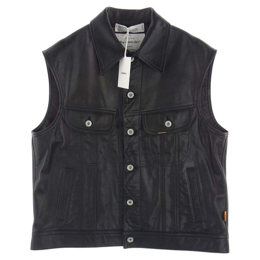 ダイリク 22SS Leather Vest レザー ベスト ブラック系 S【中古】