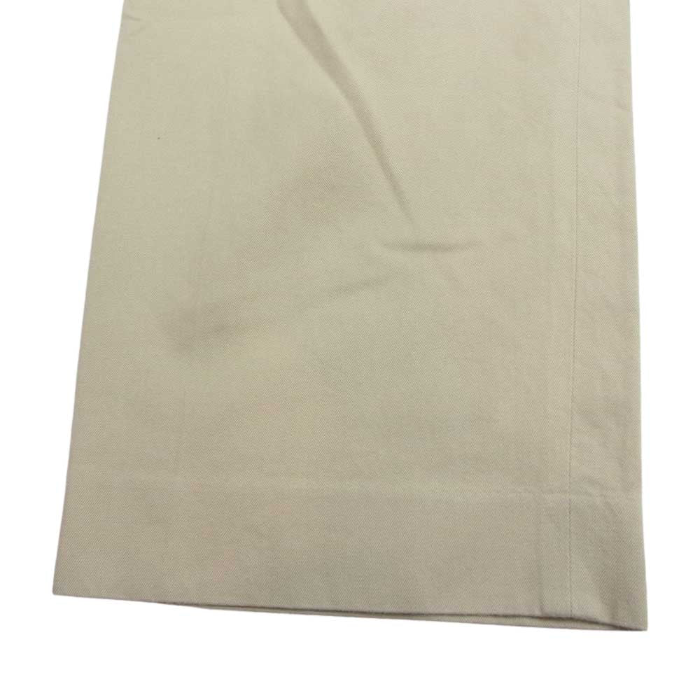 YAECA ヤエカ 11607 ストレート コットン チノ パンツ ベージュ系 32【中古】