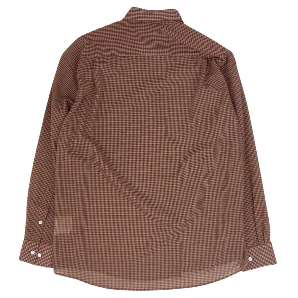 ヨーク 20SS YK20SS0088SH OVERSIED CHECK SHIRTS 長袖シャツ オレンジ系 M【中古】