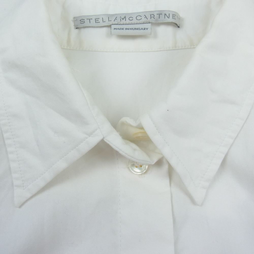 Stella McCartney ステラマッカートニー リブニット 切替 長袖 シャツ ホワイト系 38【中古】