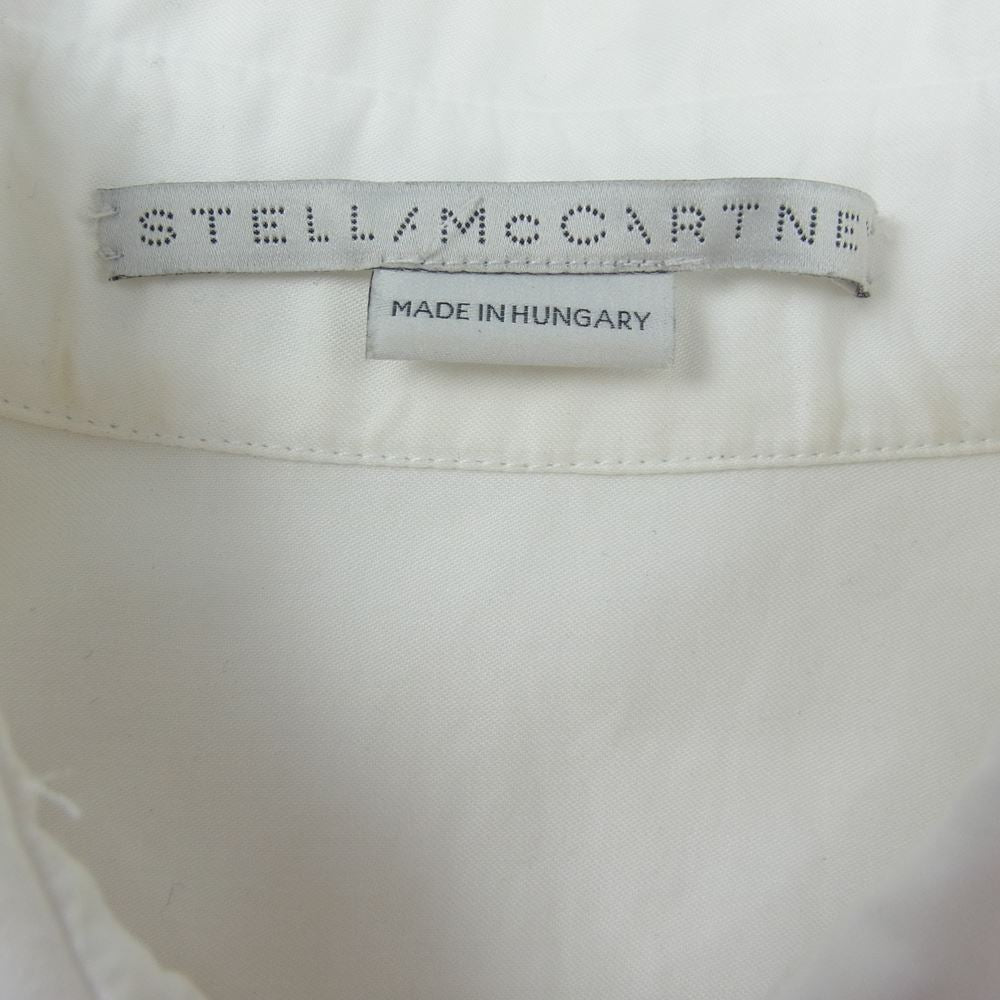 Stella McCartney ステラマッカートニー リブニット 切替 長袖 シャツ ホワイト系 38【中古】