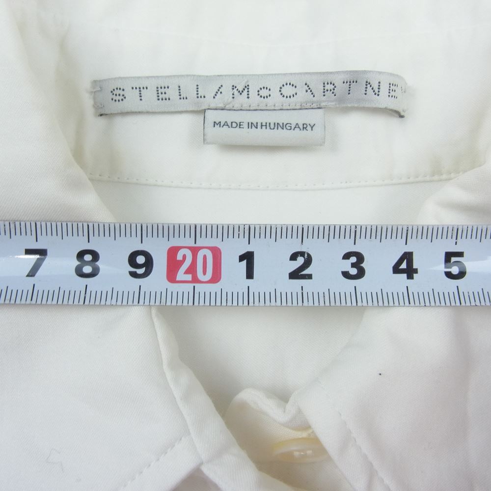 Stella McCartney ステラマッカートニー リブニット 切替 長袖 シャツ ホワイト系 38【中古】