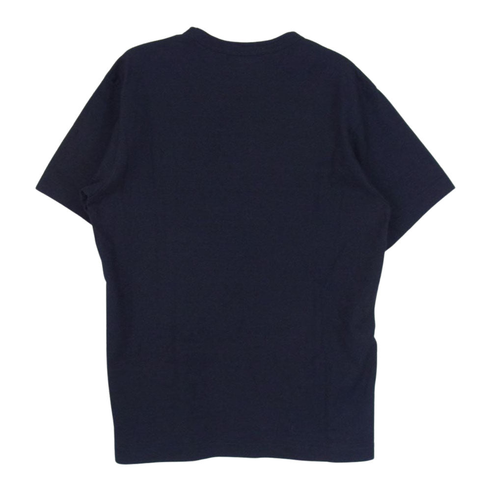COMME des GARCONS HOMME DEUX コムデギャルソンオムドゥ DQ-T013 製品洗い加工 インディゴ染め クルーネック 半袖 Tシャツ  ブラック系 S【中古】