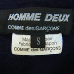 COMME des GARCONS HOMME DEUX コムデギャルソンオムドゥ DQ-T013 製品洗い加工 インディゴ染め クルーネック 半袖 Tシャツ  ブラック系 S【中古】