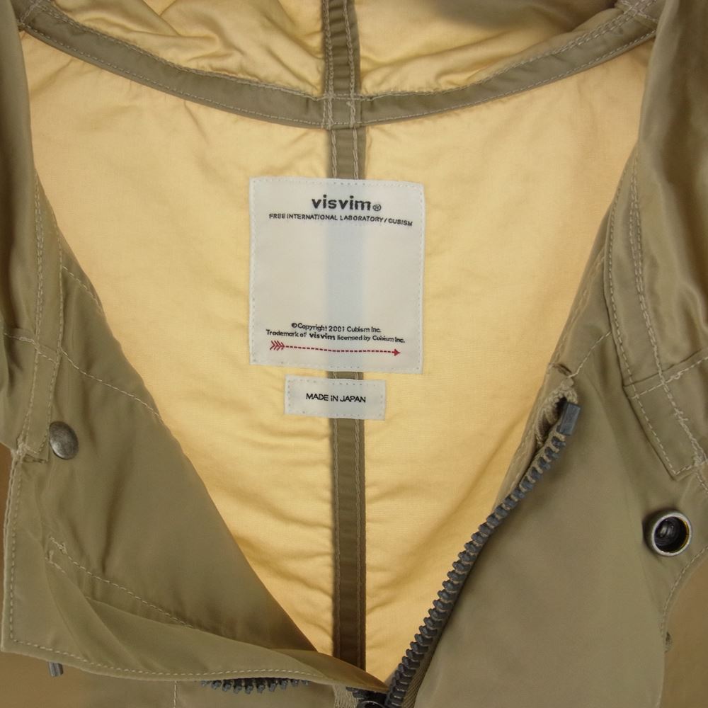 VISVIM ビズビム 0121205013024 JURA PARKA ジュラ パーカー ベージュ系 ３【美品】【中古】