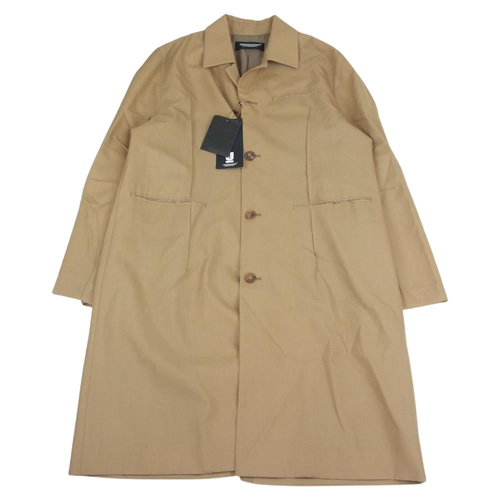 UNDERCOVER アンダーカバー  22SS  UC1B4308-1 モヘヤ ウール ダーツ ステンカラー CT コート  ベージュ系 3【新古品】【未使用】【中古】