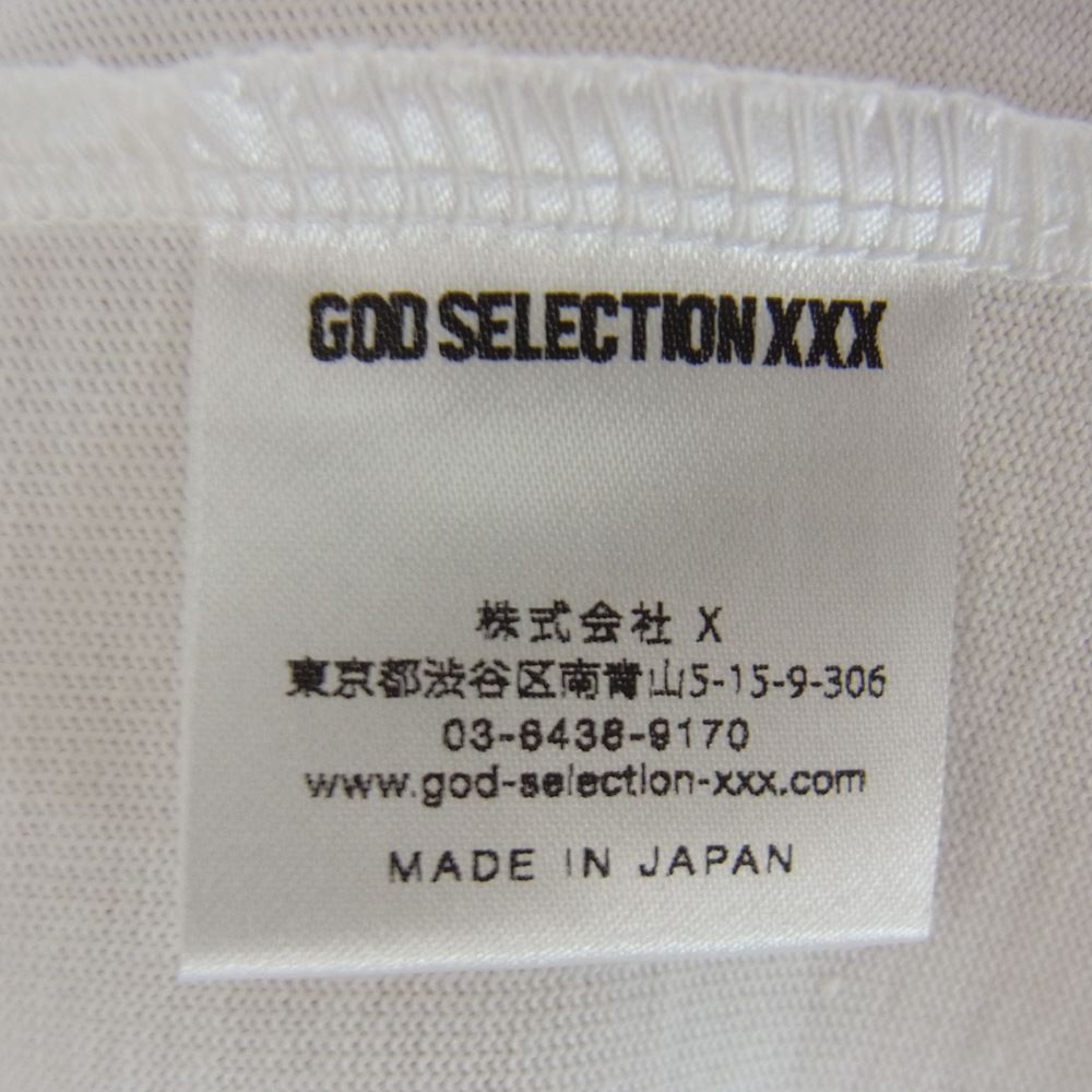 GOD SELECTION XXX ゴッドセレクション × ONE PIECE ワンピース ルフィ 半袖 Tシャツ ホワイト系 M【中古】