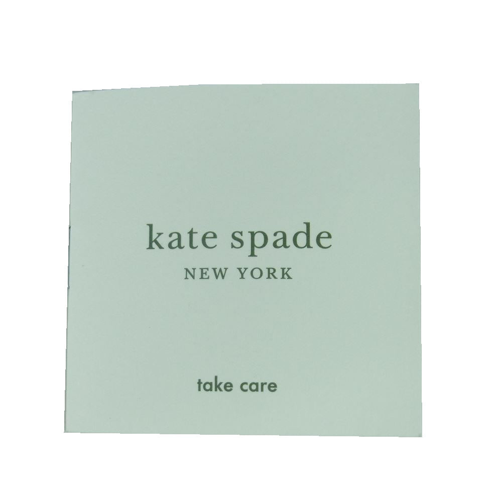 Kate Spade ケイトスペード ロゴ レザー フリンジチャーム付き トート バッグ ミャンマー製 ブラック系【中古】