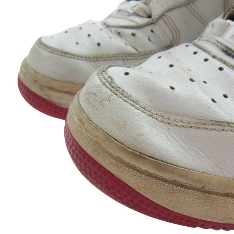 NIKE ナイキ CD0884-101 Air Force 1 Low White University Red エアフォース1 ロー ホワイト ユニバーシティ レッド スニーカー ホワイト系 レッド系 25.0cm【中古】