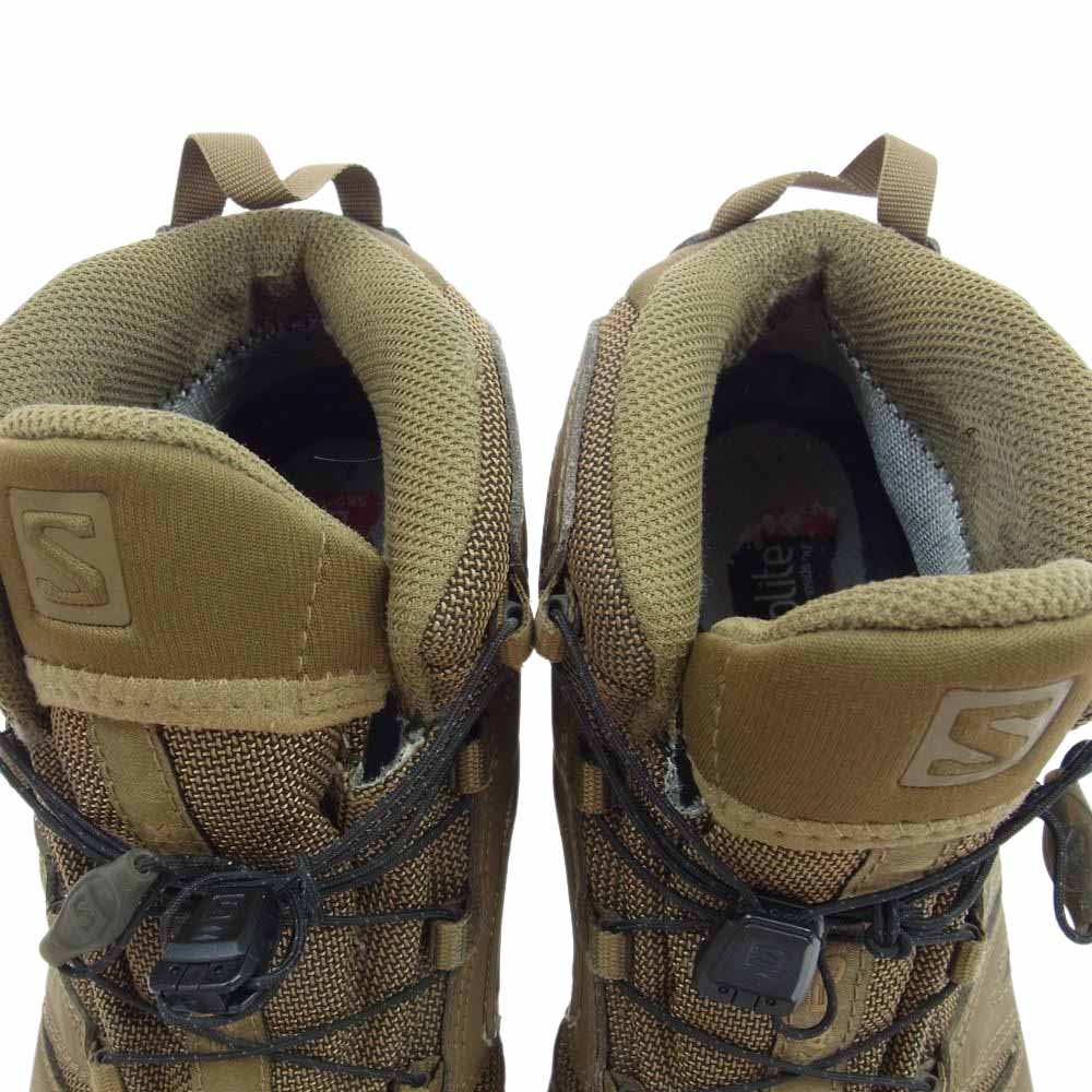 salomon サロモン 401382 XA FORCES MID GTX フォース ミッド ゴアテックス トレッキングシューズ スニーカー ベージュ系 25.5cm【中古】