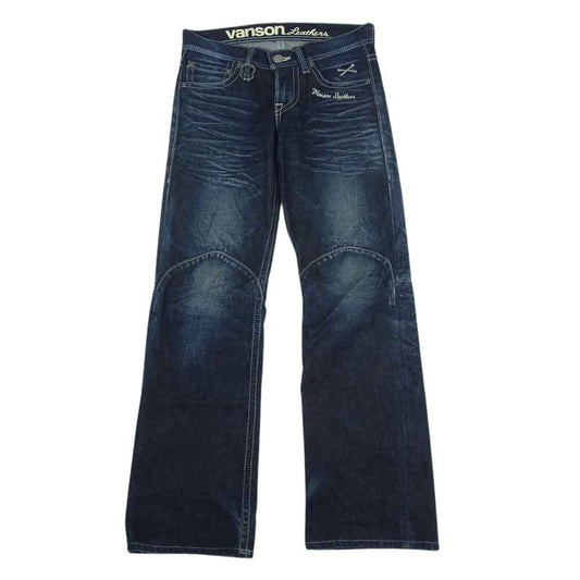 VANSON バンソン NVBL-102W ニーステッチ デニムパンツ ジーンズ インディゴブルー系 30【中古】
