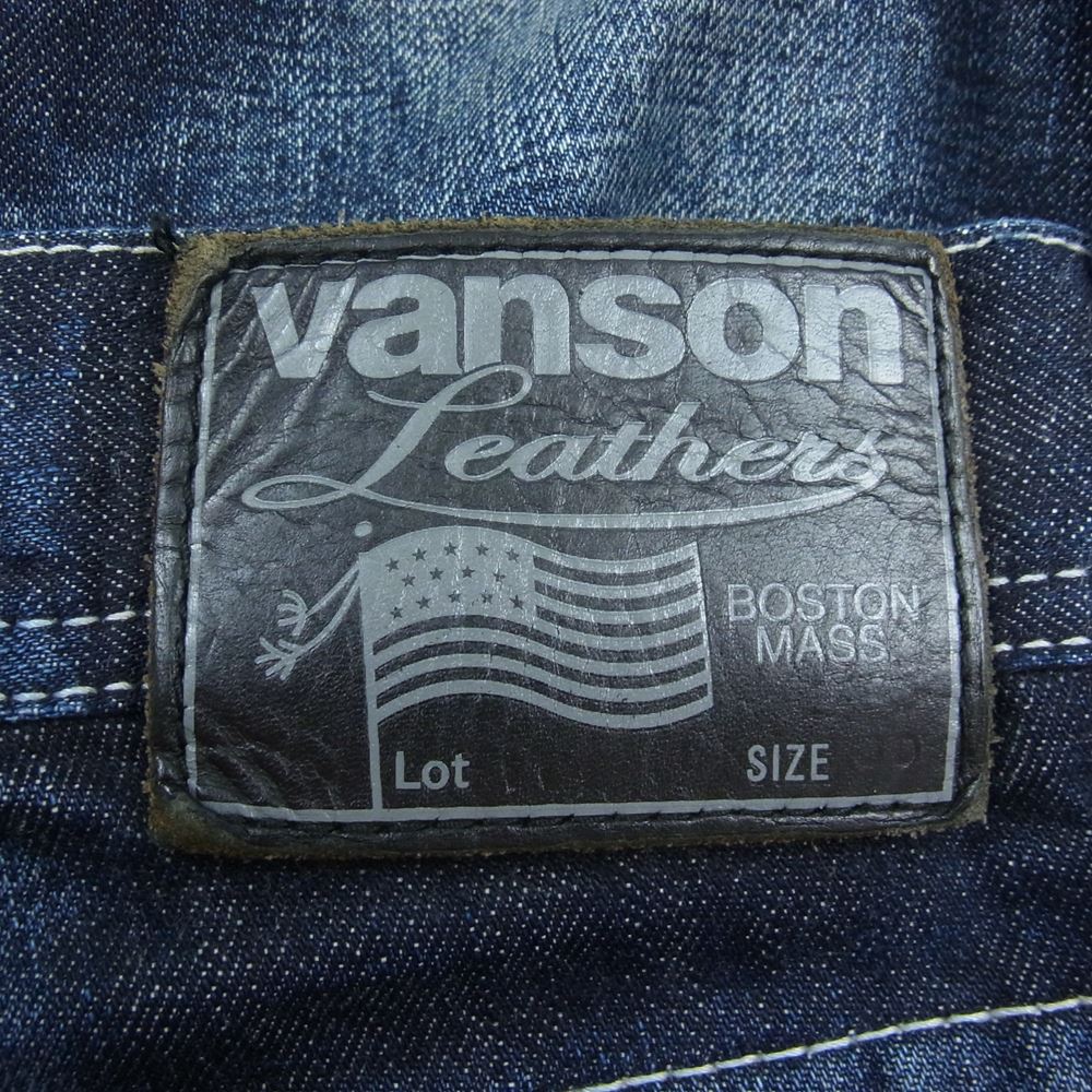 VANSON バンソン NVBL-102W ニーステッチ デニムパンツ ジーンズ インディゴブルー系 30【中古】