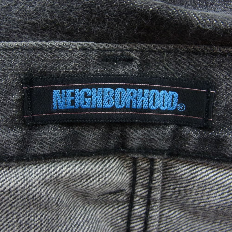 NEIGHBORHOOD ネイバーフッド DCNH-PT-W02 セルビッチ ブラック デニム パンツ グレー系 S【中古】