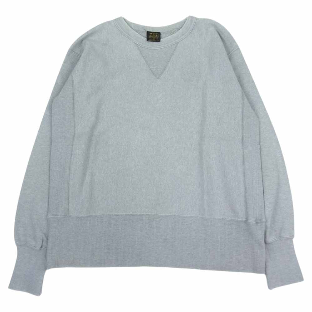 アレン&ハンソン 両Vガゼット クルーネック スウェット トレーナー グレー系 40【中古】