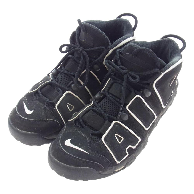 NIKE ナイキ 414962-002 AIR MORE UPTEMPO BLACK エア モアアップテンポ モアテン スニーカー ブラック系 28.5cm【中古】