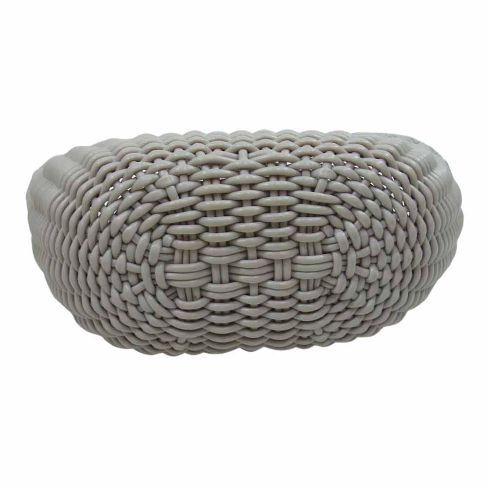 beautiful people ビューティフルピープル TUBE KNITTING BASKET S チューブ ニット バスケット バッグ グレー系 F【新古品】【未使用】【中古】