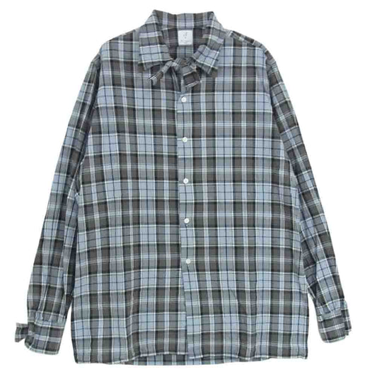 ANATOMICA アナトミカ 530-541-10 WEEKEND SHIRT ウィークエンド コットン 長袖 シャツ グレー系 S【中古】