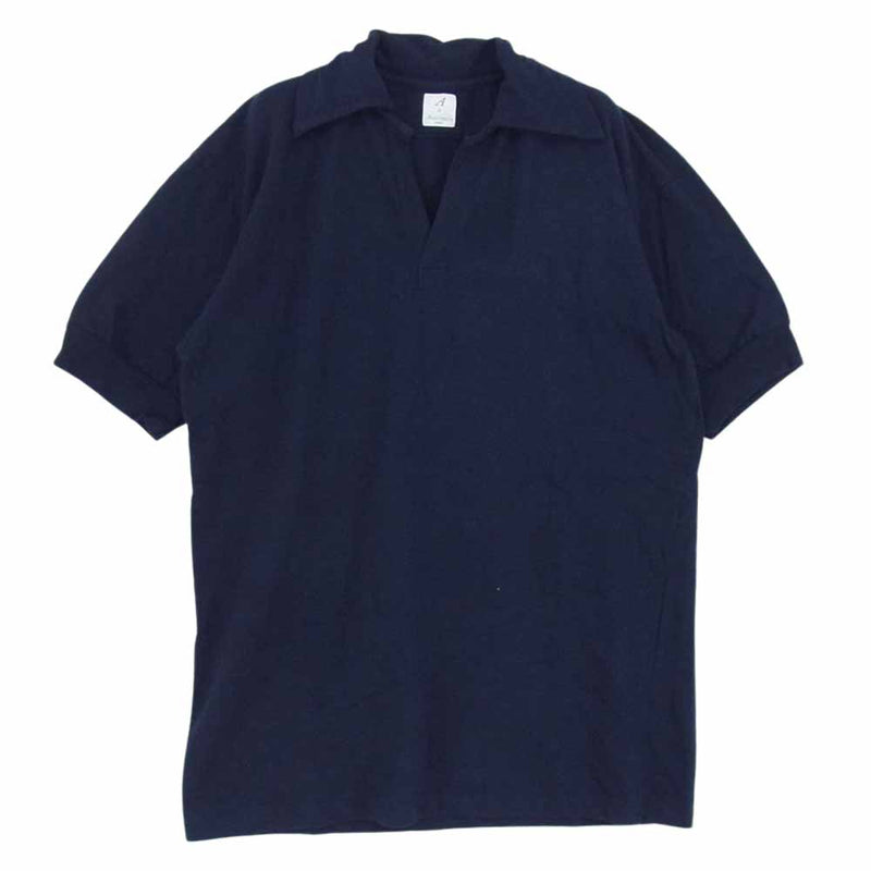 ANATOMICA アナトミカ SKIPPER POLO スキッパー 半袖 ポロシャツ ネイビー ネイビー系 2【中古】