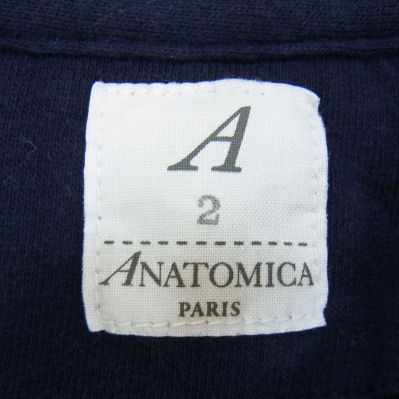 ANATOMICA アナトミカ SKIPPER POLO スキッパー 半袖 ポロシャツ ネイビー ネイビー系 2【中古】