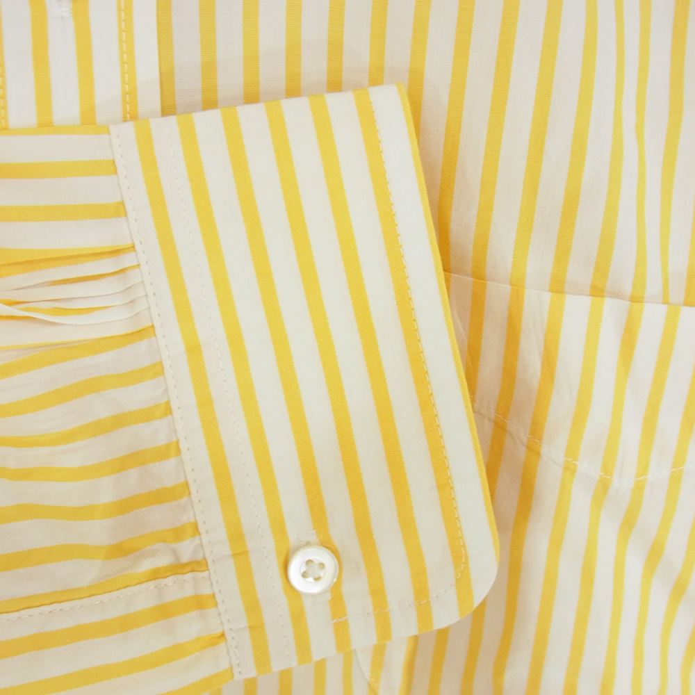 ANATOMICA アナトミカ 530-56-05 BD SHIRTS ボタンダウン ロンドンストライプ シャツ イエロー イエロー系 S【美品】【中古】