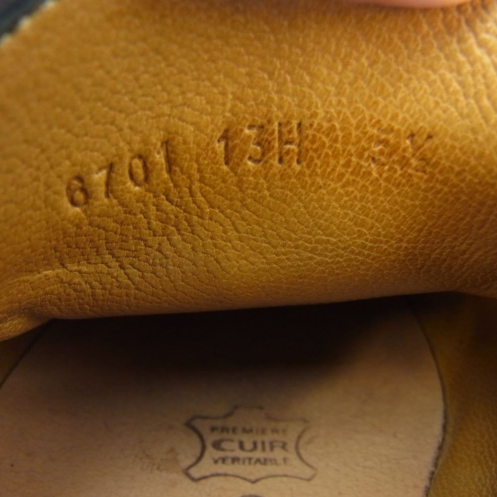 Paraboot パラブーツ ADONIS アドニス スエード コインローファー シューズ ネイビー ダークネイビー系 UK5.5【中古】