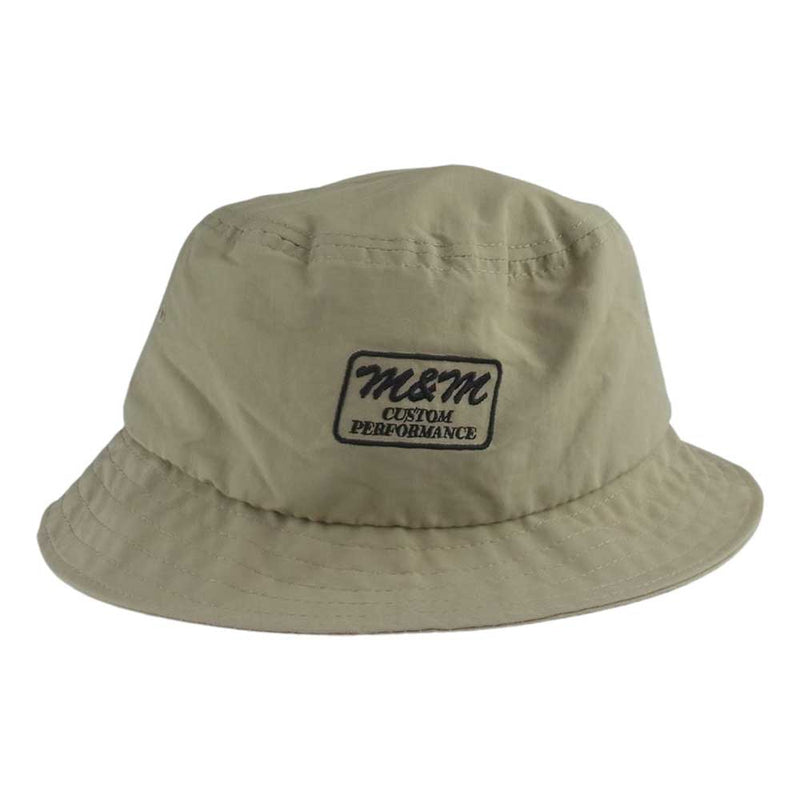 エムアンドエム 23SS CUSTOM PERFORMANCE BUCKET HAT ナイロンバケット ハット ベージュ系 ONE SIZE【極上美品】【中古】