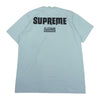 Supreme シュプリーム 22SS still talking tee スティール トーキング ロゴ プリント Tシャツ ライトブルー系 L【極上美品】【中古】