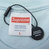 Supreme シュプリーム 22SS still talking tee スティール トーキング ロゴ プリント Tシャツ ライトブルー系 L【極上美品】【中古】