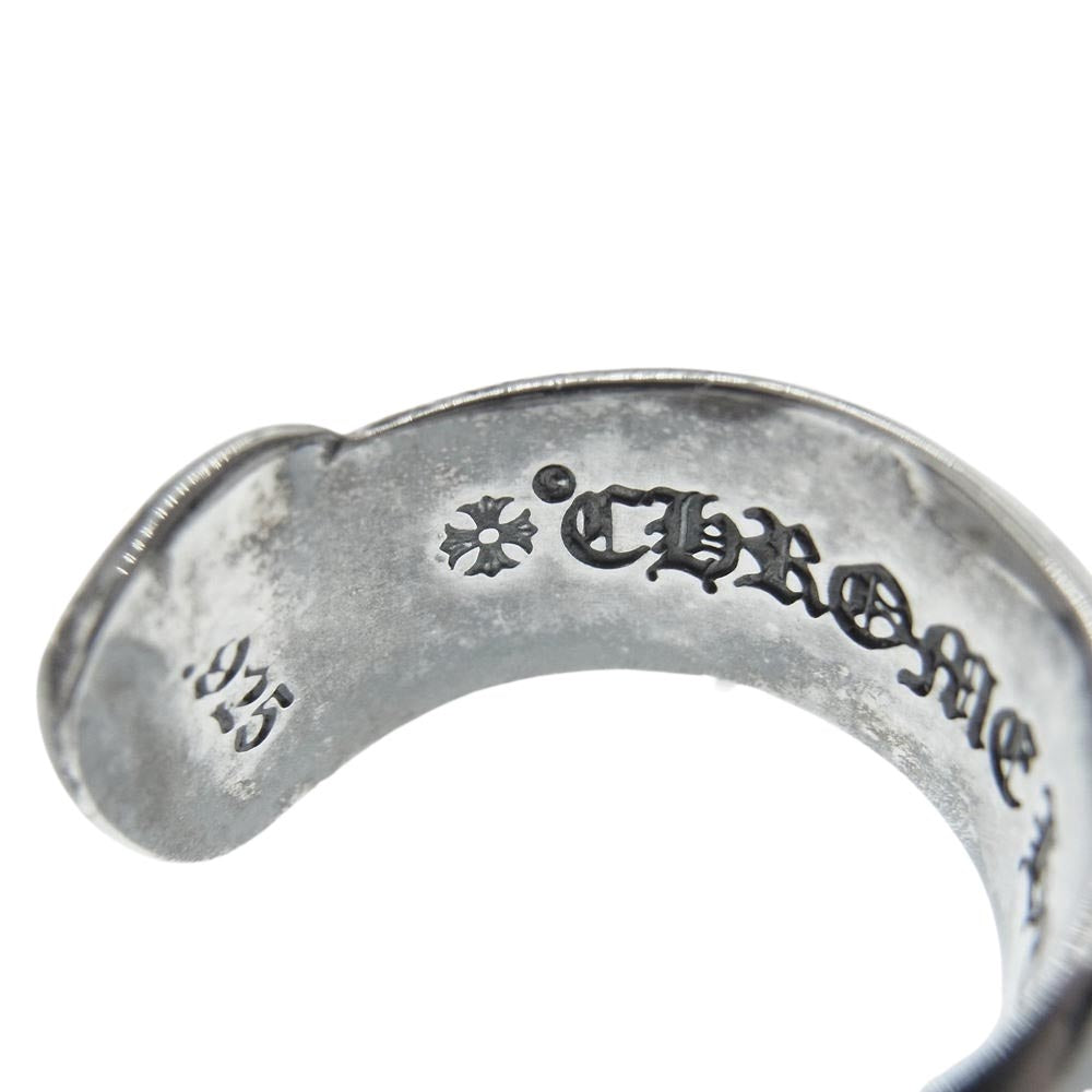 CHROME HEARTS クロムハーツ（原本無） SM SCROLL LABEL スモール スクロール ラベル リング シルバー系 14号【中古】