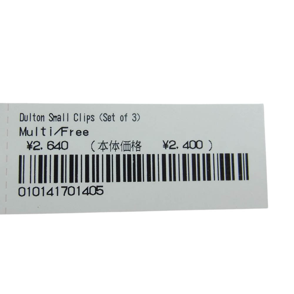 Supreme シュプリーム 23SS  × Dulton Small Clips Set of 3 ダルトン ロゴスモールクリップ セット レッド系 イエロー系 ブルー【新古品】【未使用】【中古】
