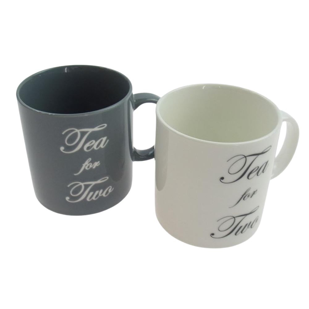 ドゥーナッシングコングレス × AKA SIX ドゥーナッシングコングレス TEA FOR TWO マグカップ 2個 セット グレー系 ホワイト系【新古品】【未使用】【中古】