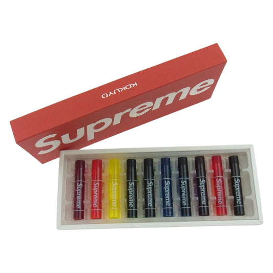 Supreme シュプリーム  23SS × Kokuyo Translucent コクヨ トランスルーセン Crayons Pack Of 10 クレヨン セット マルチカラー系 全10色【新古品】【未使用】【中古】