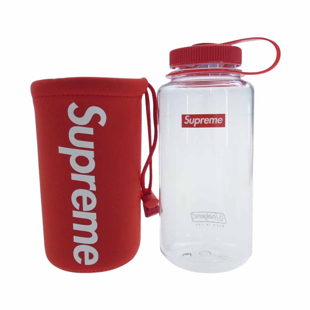 Supreme シュプリーム 20SS × Nalgene ナルゲン 32 oz. Bottle スリーブ付き クリアボトル レッド系 クリア系【新古品】【未使用】【中古】