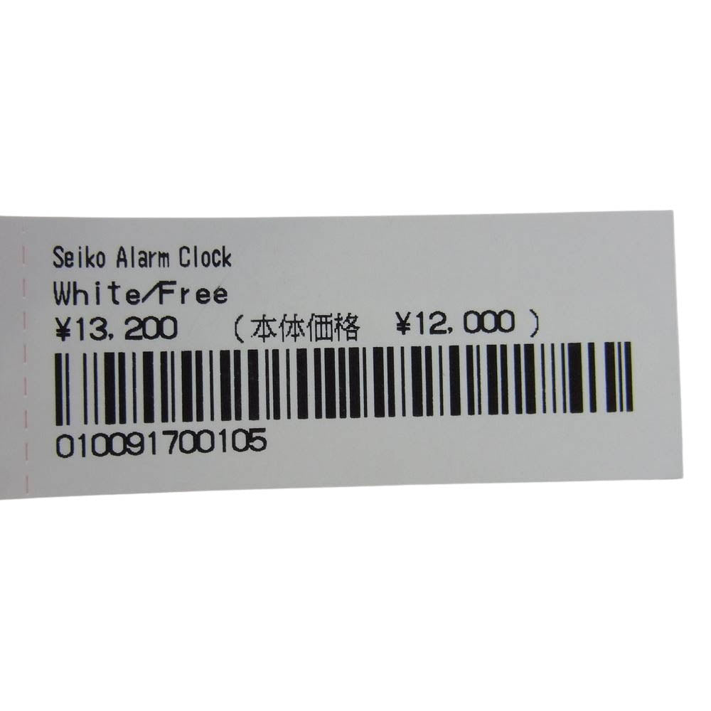 Supreme シュプリーム 22AW 時計 Seiko Alarm Clock White セイコー アラーム クロック 置時計 ホワイト系【新古品】【未使用】【中古】