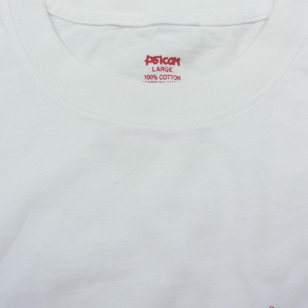 Psicom サイコム Long Sleeve tivoLi プリント ロングスリーブ Tシャツ 長袖 ホワイト系 L【極上美品】【中古】