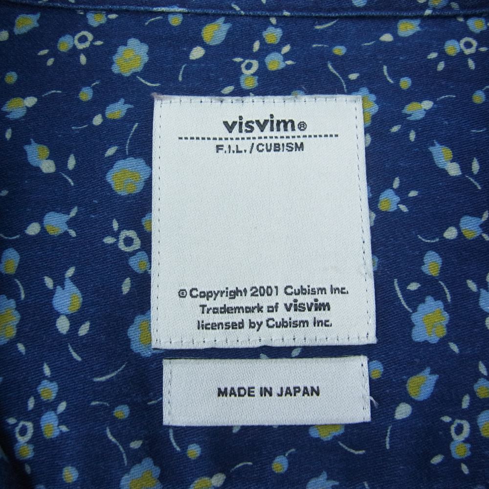 VISVIM ビズビム 0116105011028 KAHUNA SHIRT SS PETALS フラワープリント 総柄 半袖 シャツ 3【中古】