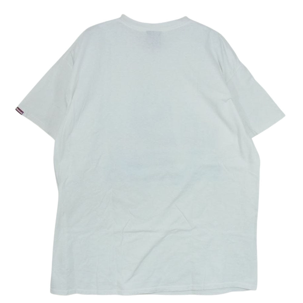 HideandSeek ハイドアンドシーク H&S × SKOLOCT S/S TEE-2 スコロクト コラボT 半袖 Ｔシャツ ホワイト系 XL【中古】