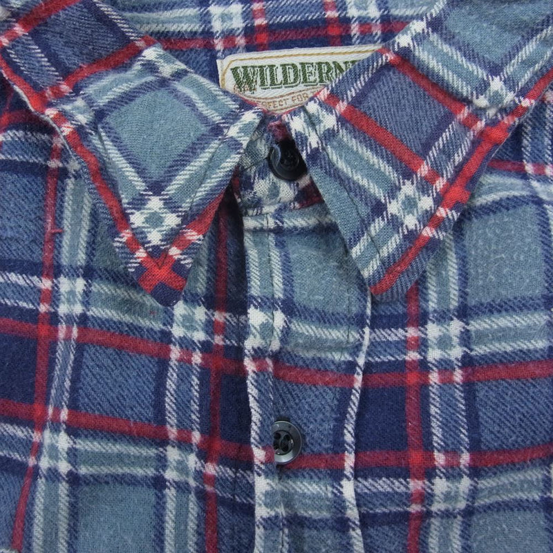 ウィルダーネス ヴィンテージ ライトシャドー チェック ネルシャツ マルチカラー系 XL【中古】
