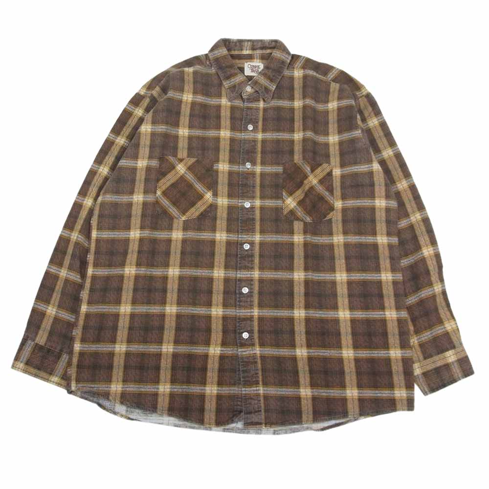 ヴィンテージ 80s OZARK TRAIL チェック シャツ ブラウン系 サイズ表記無【中古】