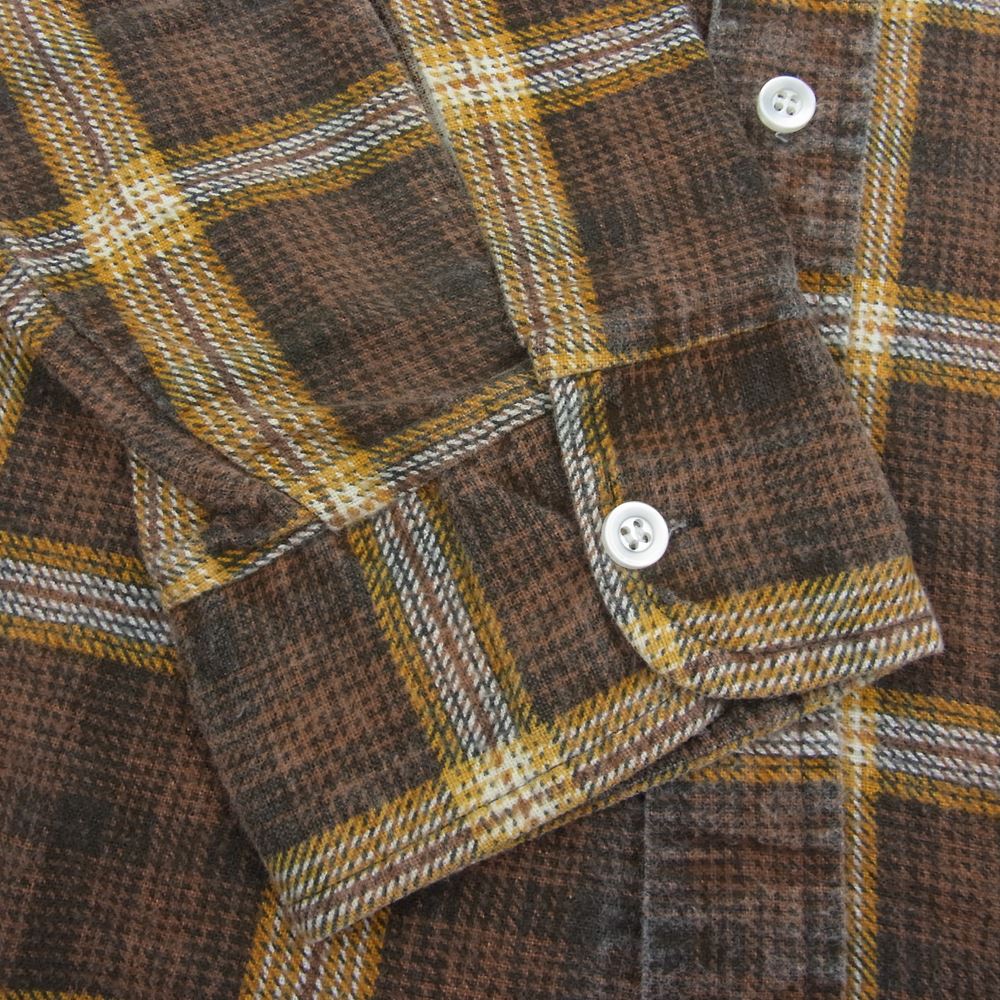 ヴィンテージ 80s OZARK TRAIL チェック シャツ ブラウン系 サイズ表記無【中古】