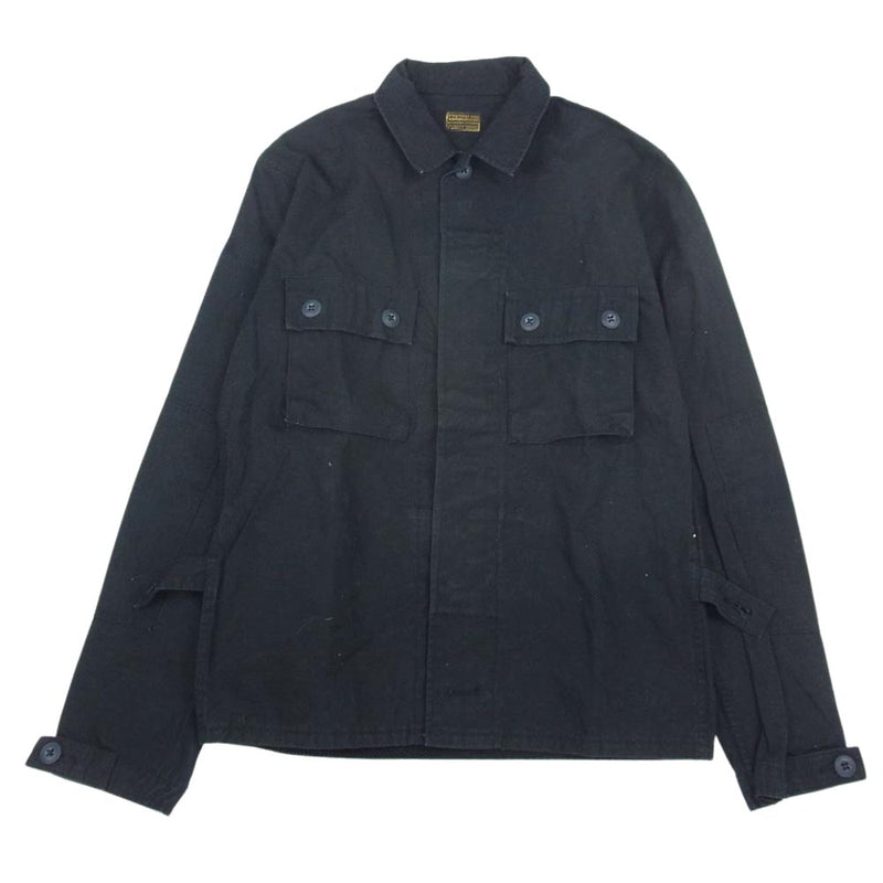 TENDERLOIN テンダーロイン T-BDU JKT カモフラ 長袖 シャツ ジャケット ブラック ブラック系 サイズ表記無【中古】